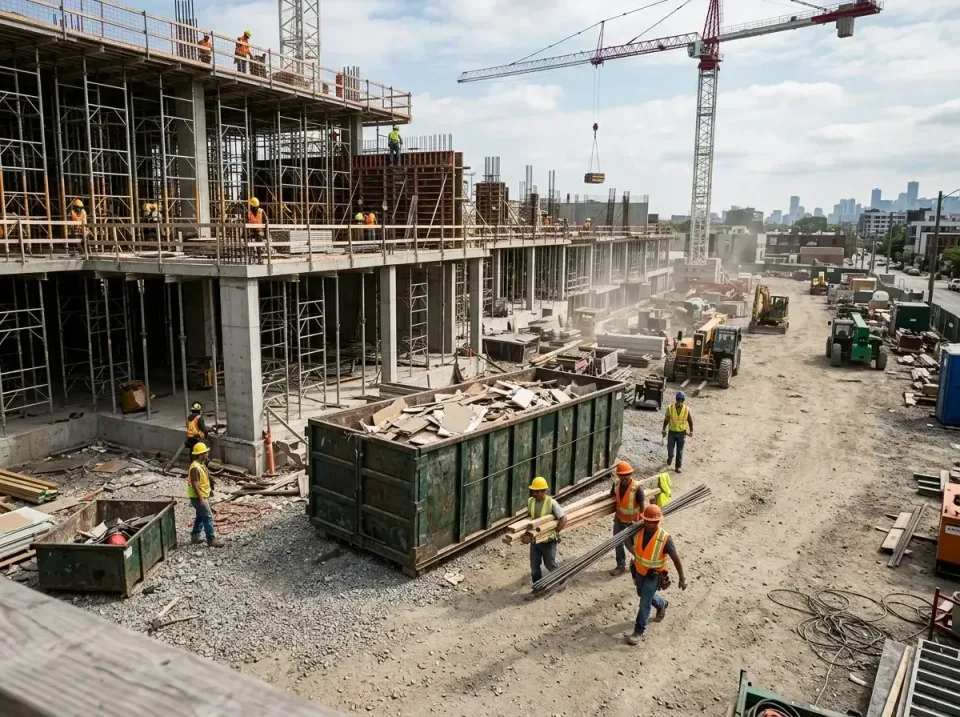 commercial-construction-site-w-002 — frequently asked questions, Low Cost Construction Dumpster Rental in Crosby, MN